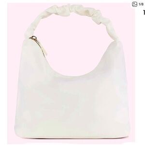 Stoney Clover Lane White Scrunch Handle Bag